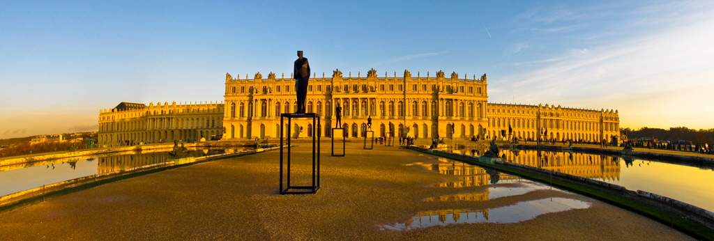 Chateau de Versailles soleil couchant.