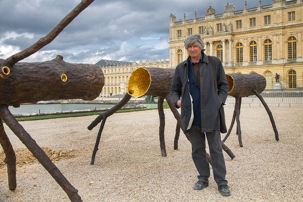 Exposition de l'Artiste Giuseppe Penone dans le Parc du Château de Versailles.