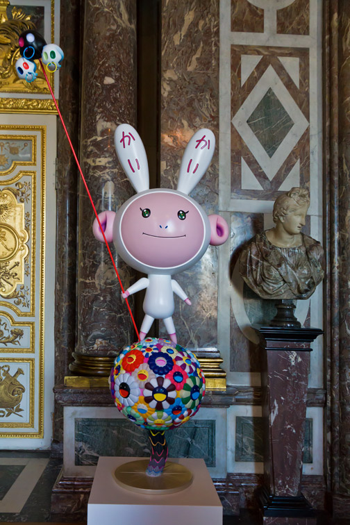 Takashi Murakami au Château de Versailles.