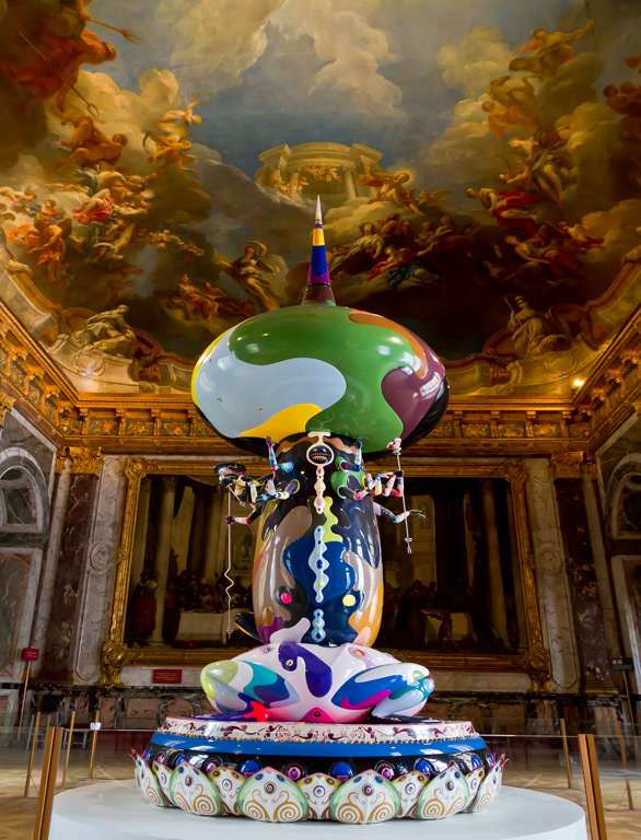 Tongari Kun de Takashi Murakami au Château de Versailles.