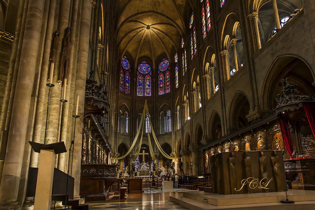 Nef de la Cathédrale Notre-Dame de Paris.