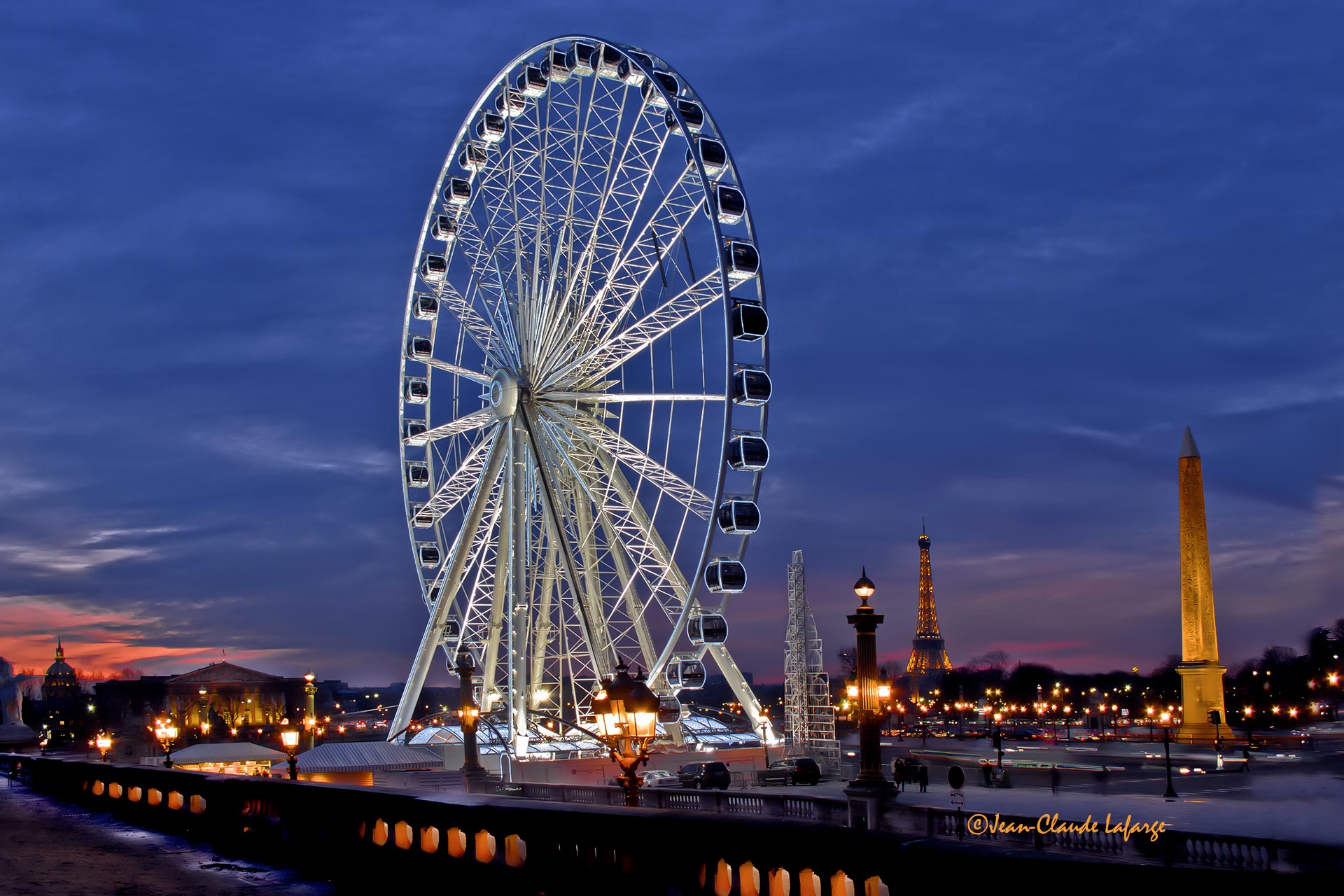 Grande roue de Marcel Campion Place de la Concorde à Paris France.