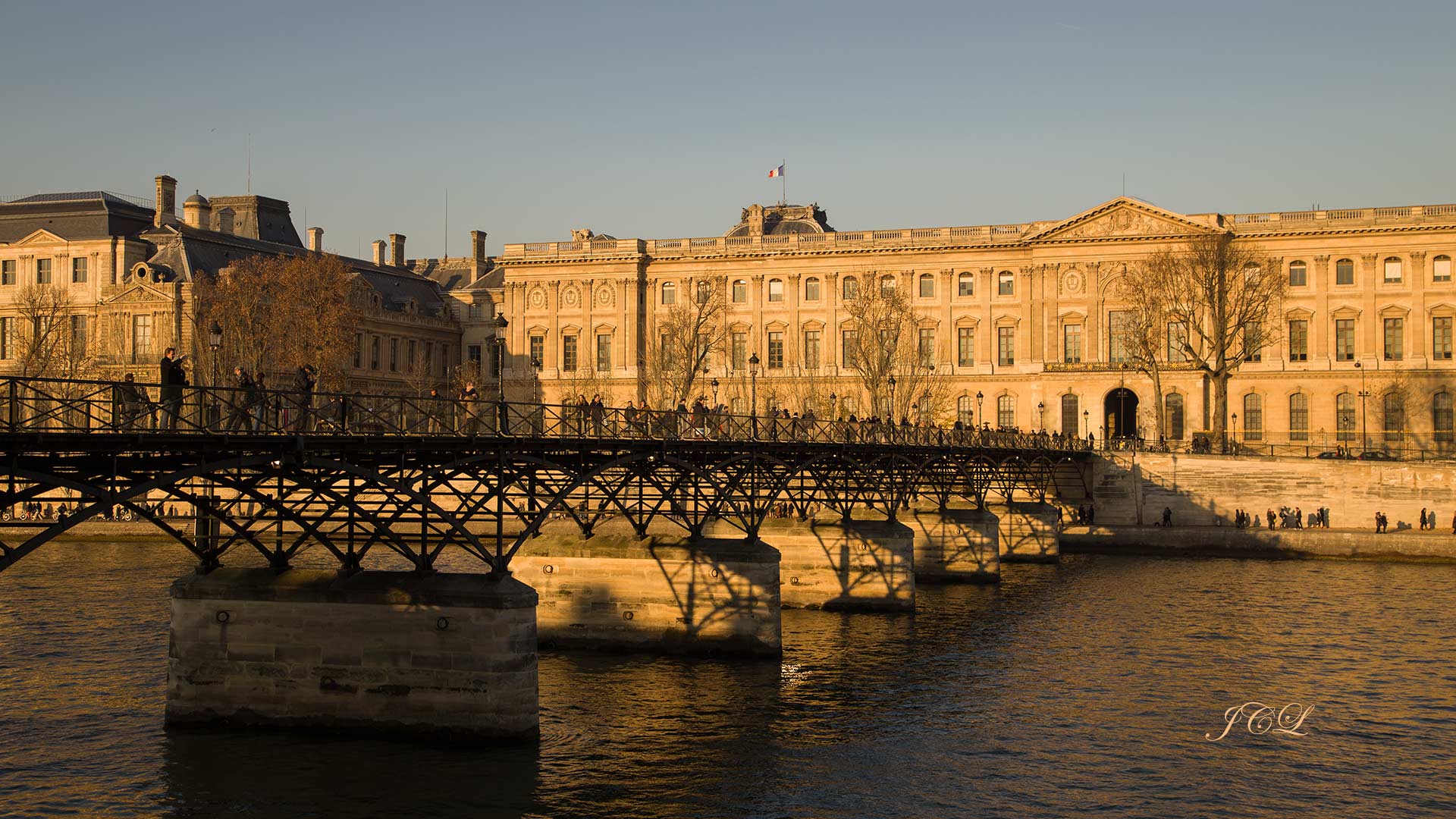 Le pont des Arts à la Golden Hour.