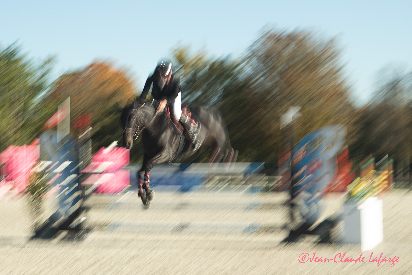 Jumping au Haras de Jardy à Marnes-la-Coquette près de Versailles.