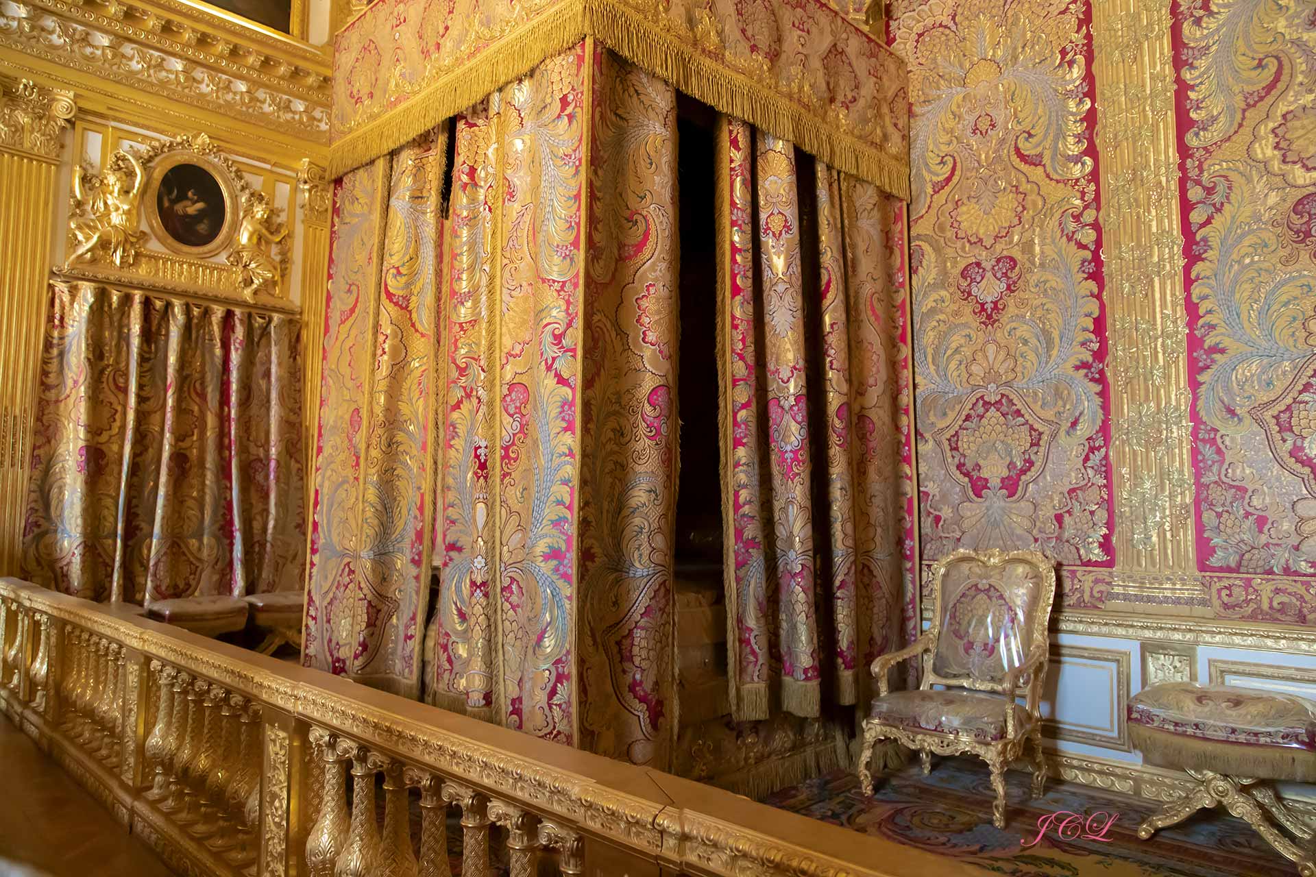 Chambre de Louis XIV dans le Château de Versailles.