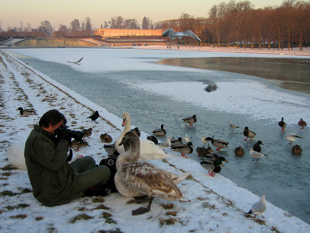 Studio photo sur le Petit Canal du Parc du Château.