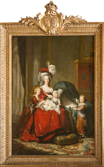 Marie Antoinette et ses enfants.