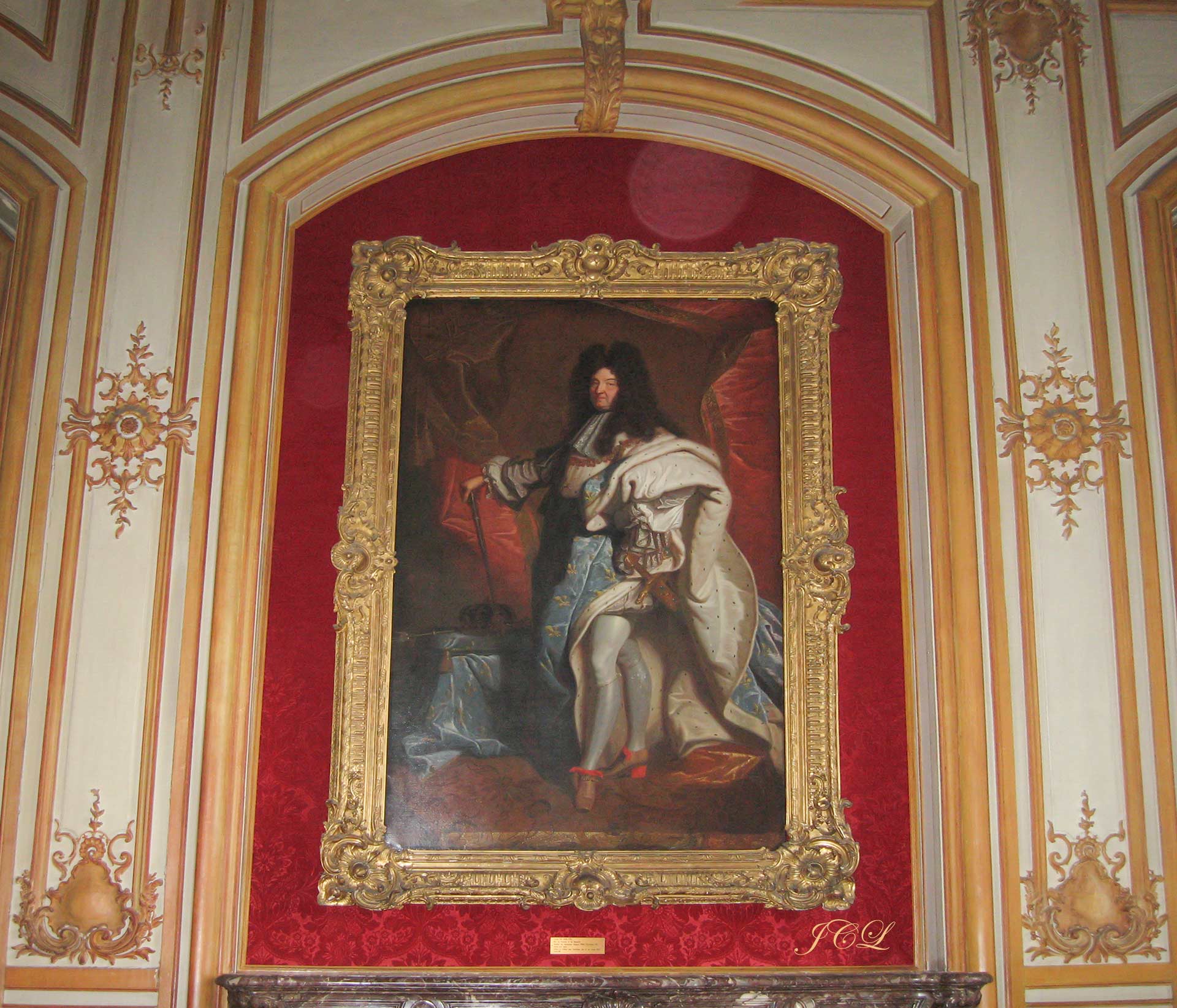Portrait de Louis XIV exposé dans le Musée des Invalides à Paris.