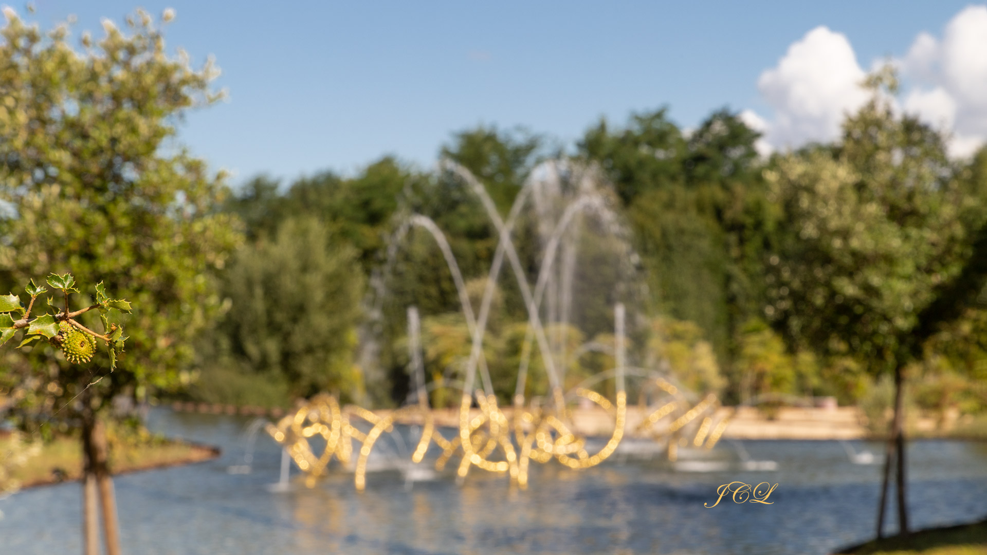 Bosquet du Theatre d'eau réalisé par le paysagiste Louis Benech et l'Artiste Jean-Michel Othoniel.